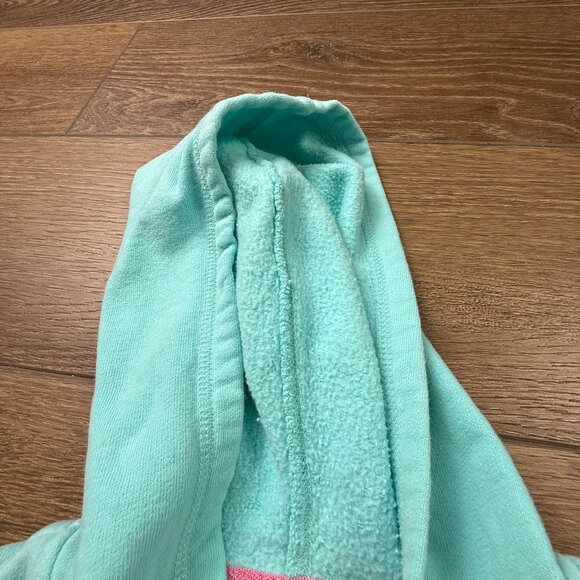 The North Face Girls Hooded Zip-Front Sweatshirt, Aqua, Logo, XS (6), Fall - Picture 4 of 10